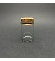 15ML MANTAR TIPALI CAM ŞİŞE - 15 CC GENİŞ AĞIZLI MANTAR TIPALI CAM ŞİŞE 30x40 MM x 10 Adet