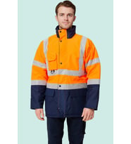 Kışlık İş Güvenliği Parkası Neon EN ISO 13688 20471 343 Linum