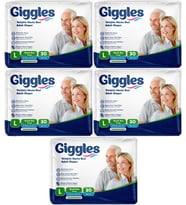 Giggles Hasta Bezi Yetişkin Bel Bantlı Tekstil Yüzey Büyük - Large (L) 150 Adet (5PK*30)