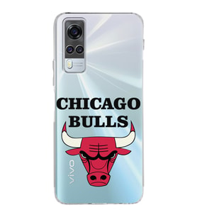 Vivo Y51 Uyumlu Kamera Korumalı Kapak Chicago Bulls Tasarımlı Şeffaf Silikon Kılıf