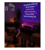 Android Akıllı Projektör 1080P – Bluetooth Hoparlör ve 2 Kablosuz Karaoke Mikrofonlu