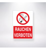 Rauchen Verboten 21x28 Arkası Yapışkanlı Levha