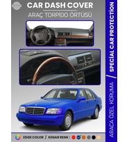 MERCEDES S CLASS W140 (1991-1998) Torpido Örtüsü Premium Kalite Torpido Koruma Özel Kesim UV Koruma