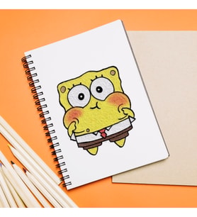 Sünger Bob Tasarımlı Defter