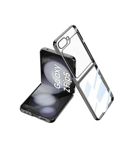 Newface Samsung Galaxy Z Flip 5 Kılıf Fold Element Kapak - Siyah