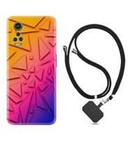 General Mobile GM 21 Pro GM 22 Pro Plus Kılıf Boyun Askılı Silikon Üçgenler 1635