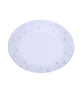 Camhare Dantel Platin Tabak 10368