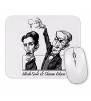 Tesla Ve Edison Mouse Pad