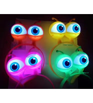 Rengarenk 3 Farklı Fonksiyonda Yanan Led Işıklı Uzaylı Göz Taç 1 Adet 18x12 Cm