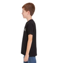 Unisex Çocuk Kısa Kollu yan Renki Kübbet'ü Sahra Nakışlı Tişört (Siyah)