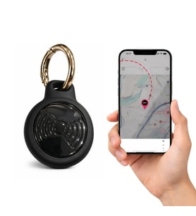 PH330 TagPro iOS ve Android Uyumlu Profesyonel Akıllı GPS Takip Cihazı Konum Araba, Motor, Valiz, Evcil Hayvan Takip Cihazı (Siyah)