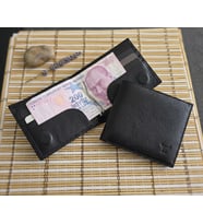 %100 Hakiki Deri Mıknatıs Kapamalı Kağıt Para Sıkıştırmalı Fermuarlı Kasik Erkek Cüzdan 11*9,5