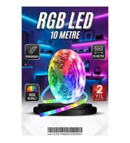 Kumandalı RGB Şerit LED 10 Metre Renkli Led Işık