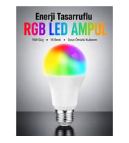 Mey İthalat® Enerji Verimli Akıllı LED Ampul, Uzaktan Kontrol Özellikli