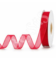 Organze Kurdele 10 mm Kırmızı