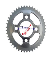 CROSS 150-200 X-TREME ARKA DİŞLİ 428-45T İÇ 58XÇANAKLI ÖM