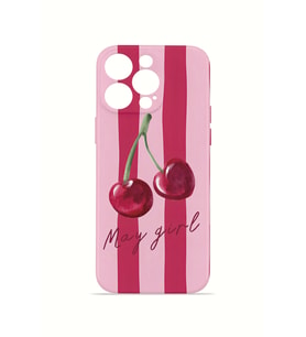 iPhone 14 Pro Max Vorian İnce Kamera Korumalı Mika Kılıf Cherry Girl