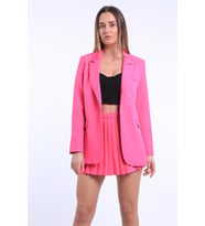 İntersivin Likralı Tek Düğmeli Kadın Blazer Tek Ceket