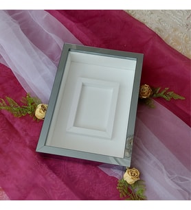 25X35 FÜME LEDSİZ FOTOĞRAF BÖLÜMLÜ ANI ÇERÇEVESİ- NİŞAN SÖZ GÜLLERİNİZ İÇİN ÇERÇEVELER