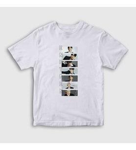 Presmono Unisex Çocuk Beyaz Band K Pop Enhypen T-Shirt 484221tt