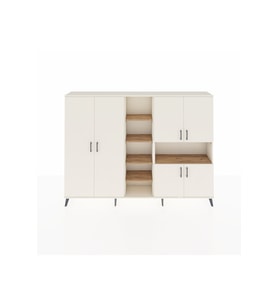 Arges Dolap 13 Raflı 6 Kapaklı 220x30x163 Aytaşı-Aytaşı/Çam