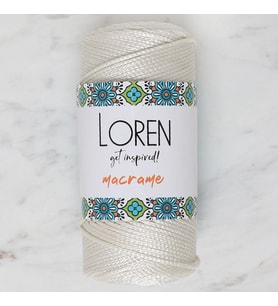 Loren Macrame Krem El Örgü İpi - RM 010 - 34325