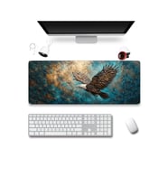 SonicTouch Klavye Mousepad 32x70cm Dikişsiz Pürüzsüz Sıvı Geçirmez Kaymaz Taban Asil Uçuş