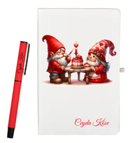 Sevgiliye Hediye Kişiye Özel Defter ve Roller Kalem Seti