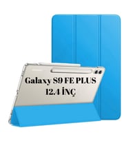 Samsung Galaxy Tab S9 FE Plus/S10 Plus/S9 Plus Kılıf PU Deri Smart Standlı Case