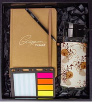 eJOYA Kişiye Özel Defter Kalem Matara Ve Mini Organizer Ofis Kırtasiye Hediye Kutusu 110331