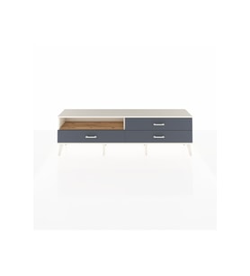 Arges TV Ünitesi Tek Raflı 3 Çekmeceli  176x30x51 Aytaşı-Çam/Antrasit