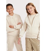 Nike Sportswear Full-Zıp Fermuarlı Kapişonlu Çocuk Sweatshirt Krem