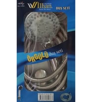 Kaliteli Örgülü Duş Seti (3 Fonksiyonlu Büyük Duş Başlığı)