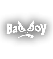 Badboy Kötü Çocuk Sticker17x17 Cm Beyaz