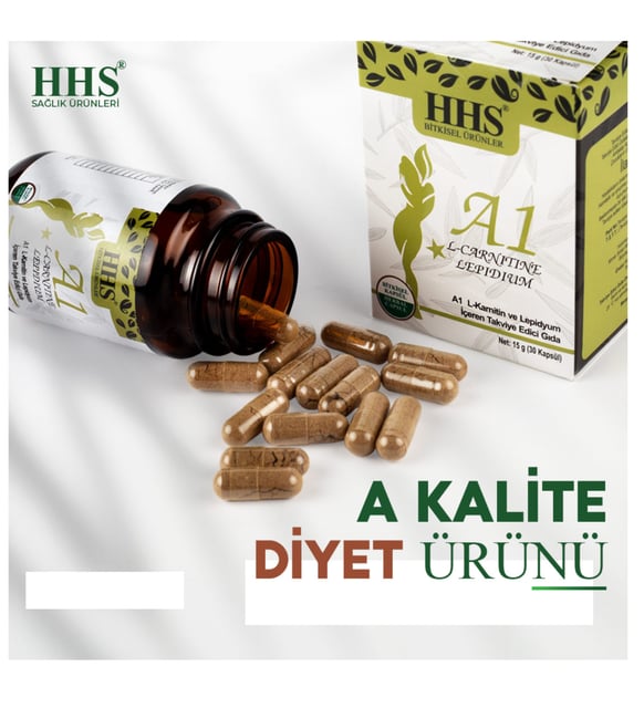 HHS A1 L-Carnitine Lepidium - Bitkisel 30 Kapsl