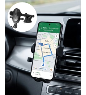 Araç Havalandırma Telefon Tutucu 360 Derece Döner Otomatik Kilitli Stand