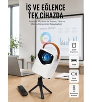 Projeksiyon Ev Sineması Kaliteli Görüntü Kumandalı
