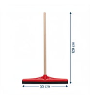 Mulpex 55 cm Yer Çekçeği Çekpas + 120 cm Vidalı Ahşap Sap Seti Profesyonel Yersil