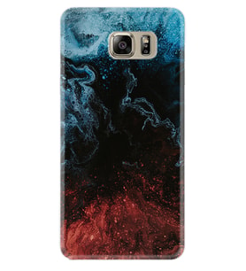 Samsung S7 Edge S20 Fe Plus Ultra S21 S22 Kılıf Desenli Silikon Red Blue Black Abstact 1386