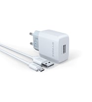 Syrox J47 2.6A 1mt Kablolu Micro USB Şarj Cihazı - Beyaz