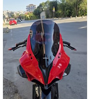 MOTOCAM QJ SRK 600 RC Ön Cam 2023-2026 Model 42cm Siyah Renkli 4mm