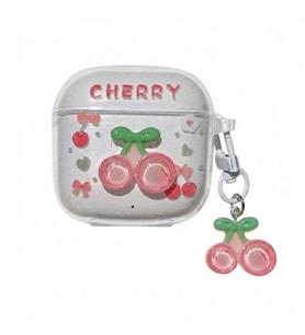 Freebuds SE 2 Uyumlu Cherry Figürlü Silikon Koruma Kılıfı