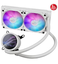 ASUS 240MM ROG RYUO III ARGB ANIME MATRIX LED EKRAN AM5-1700P SIVI SOĞUTMALI İŞLEMCİ FANI BEYAZ