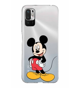 Xiaomi Redmi Note 10 5G Uyumlu Kapak Mickey Mouse Tasarımlı Şeffaf Silikon Kılıf