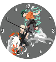 Cakatablo Anime  Kahraman Akademi Izuku Midoriya Katsuki Bakugou Duvar Saati