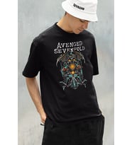 Müzik Grubu Avenged Sevenfold Baskılı Unisex Oversize Tişört