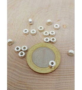 925 Ayar Gümüş Boncuk Ara Malzeme 2.5*5mm/4 adet (45634)