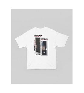 Uchiha Itachi Clan Killer Baskılı Unisex Oversize Anime Karakter Tişört