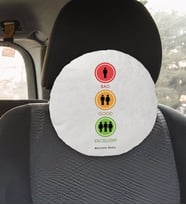 BK Gift Kişiye Özel İsimli Bad Good Excellent Tasarımlı Yuvarlak Araç Koltuk Yastığı-1