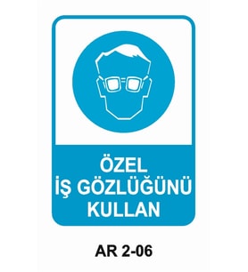 İŞ GÜVENLİĞİ UYARI LEVHASI 1 ADET PVC 21 X 29CM